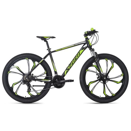 VTT semi-rigide 27,5" Xplicit noir-vert 21 Vitesses TC 46 cm KS Cycling