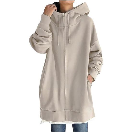 Sweat à Capuche Polaire Femmes - Chaud, Doux Et Confortable Pour L'hiver - 7