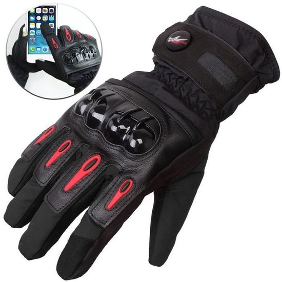 Gants d'hiver Gants de Moto, étanche Gants par Temps Froid Gants de