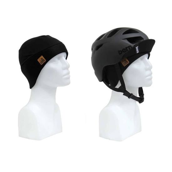 Sous-casque vélo Bern Cold Weather - noir - XL - Adulte - Homme - Résistant à l'eau et au vent - Strech Lycra