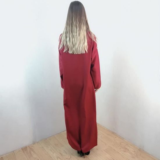 Djellaba Enfants – Robe Musulmane En Lin Pour Garçon Et Fille – Caftan Arabe Avec Poches, Coupe Confortable