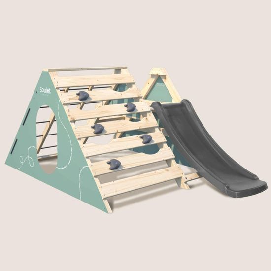 Aire de jeu avec toboggan - SOULET - OLYMPIC HERCULE - 127 x 208 x 91 cm