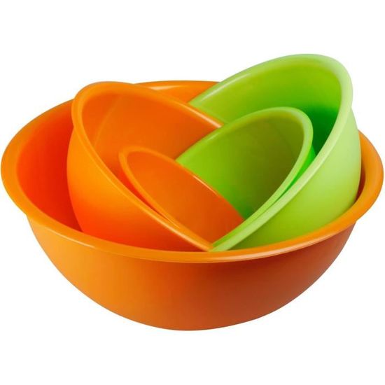 Youngever Lot De 4 Bols à Salade 3.5L - Grands Bols De Service Incassables, Parfaits Pour Cuisine, Pique-Nique Et Extérieur