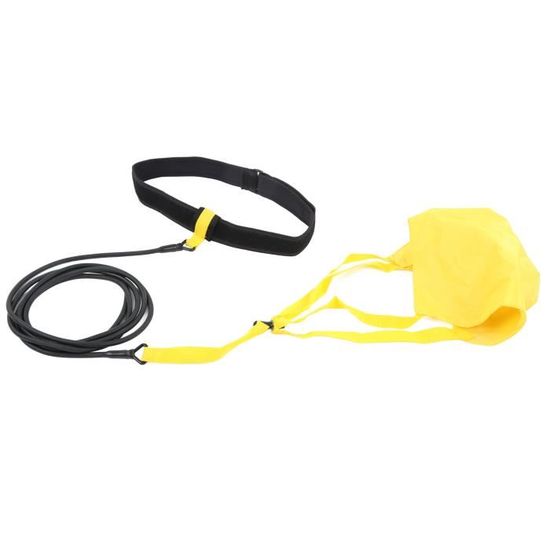 Ceinture De Résistance Natation Avec Parachute - Améliorez Votre Technique Et Votre Puissance En Piscine ! Jaune/Noir