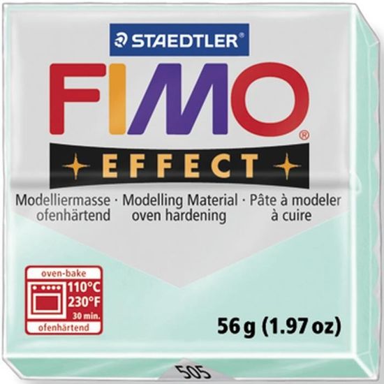STAEDTLER Pâte à modeler à cuire Fimo Effect bloc 56 g menthe