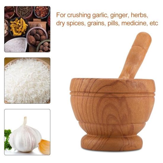 Mortier Et Pilon Cuisine - Écraseur Ail Et épices Pratique | Ustensile Cuisine