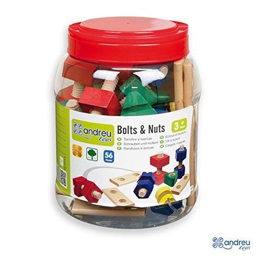Andreu Toys 16050 - COMMUTATEUR KVM - 15 x 15 x 19 cm et boulons et écrous (56-Piece, Multicolore)