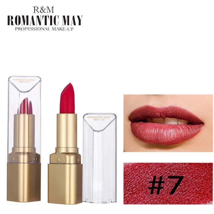 Rouge à lèvres imperméable longue durée mat cosmétique beauté maquillage beauté _#2