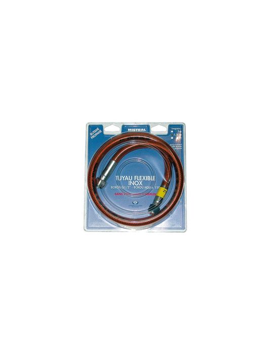 Tuyau gaz butane et propane - flexible - inox - 1.5 m