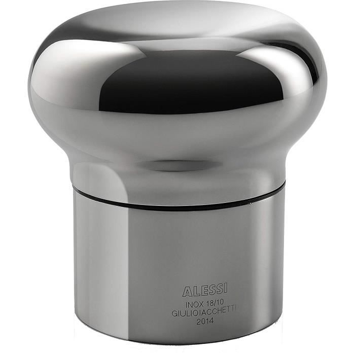 Alessi Gia12 Noè Bouchon Pour Bouteille de Vin et Champagne en Acier Inoxydable 18-10