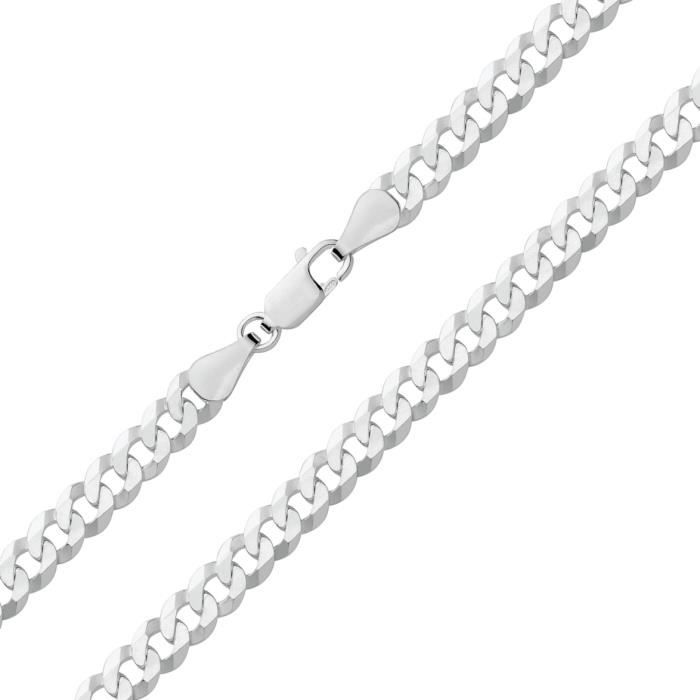 Chaine Courbe Homme-Femme Argent fin 925 - 51cm*6mm 44948