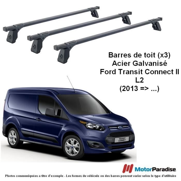 Barres de Toit (x3) Ford Transit Tourneo-Connect II (L2) - (2014 => ...)