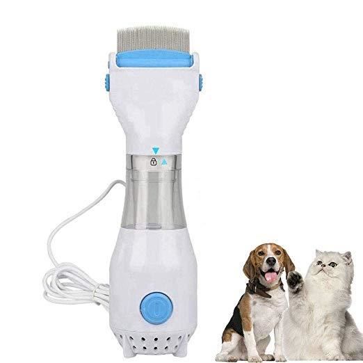 Animalerie,Éliminateur électrique de poux, peigne pour chiens et chats, éliminateur de poux, chiots, puces - Type EU PLUG