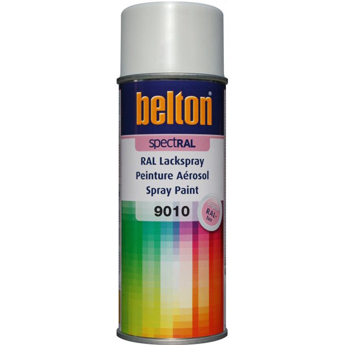 RAL 9010 BLANC PUR Brillant (BELTON) (Bombe pei...