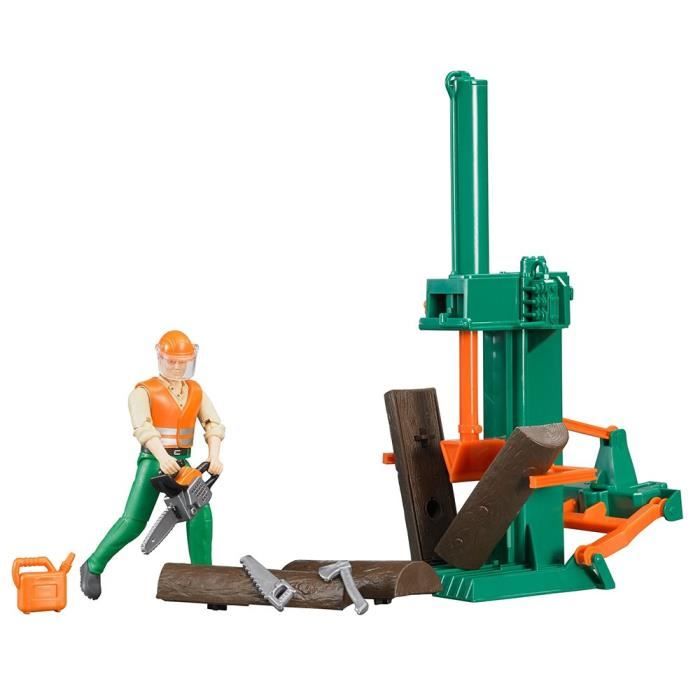 Bruder - 62650 - Set Forestier Bworld avec Figurine