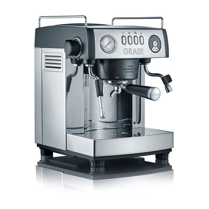 Graef ` Porte-filtre-Machine Espresso``baronessa, 2515 W, 16 bar, noir mat/acier inoxydable - ES902EU