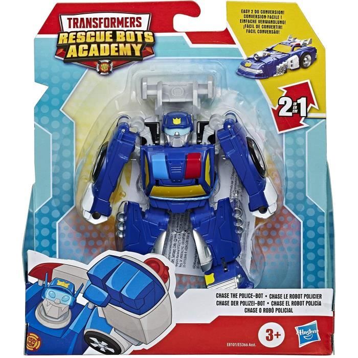 Transformers Rescue Bots Academy Rescan - E8101 - Figurine Chase le robot policier - Neuf