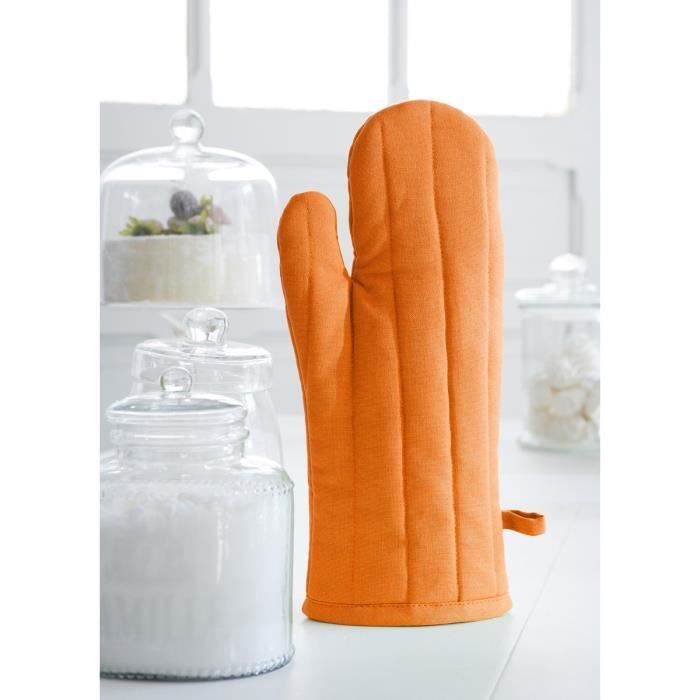 TODAY Gant 32x14cm + manique 20x20 cm mandarine