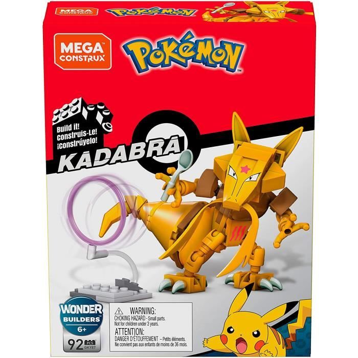 Mega Construx Pokémon - GKY87 - Figurine à construire Kadabra + accessoires - 92pcs - Neuf