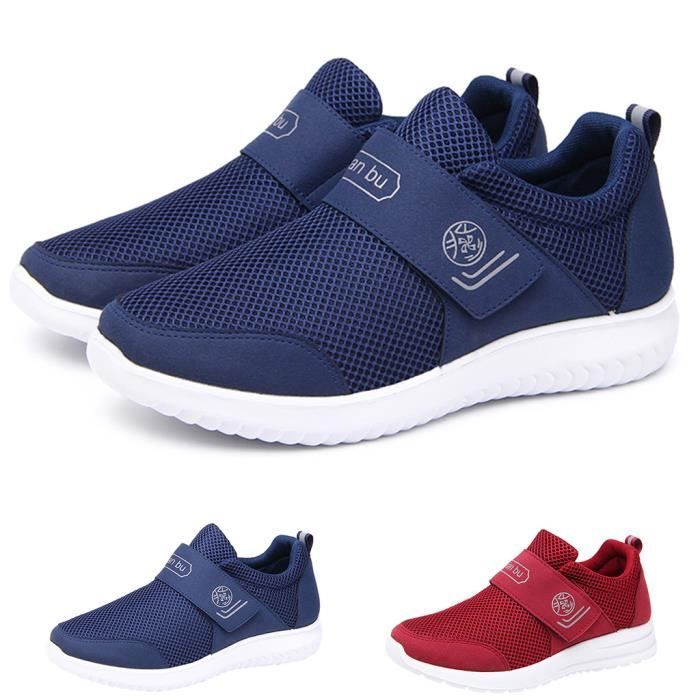 Hommes de mode Casual Couples Mesh Respirant Sports Running Sneakers Chaussures