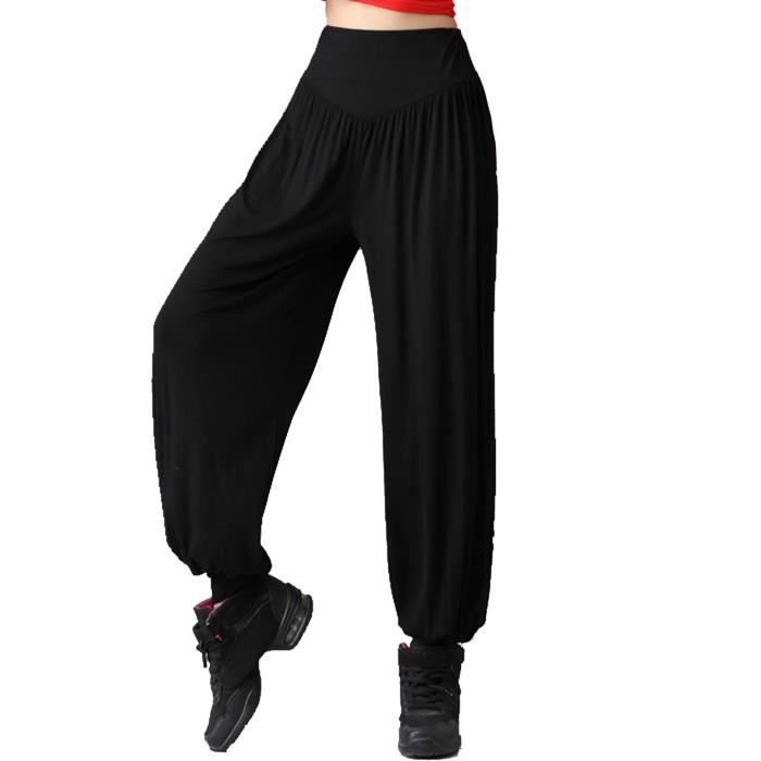 Femme Pantalon Bouffant Hip-Hop Long Pantalon Yoga Pilates Jogging Pantalon Baggy Harem Super Doux Taille Haute
