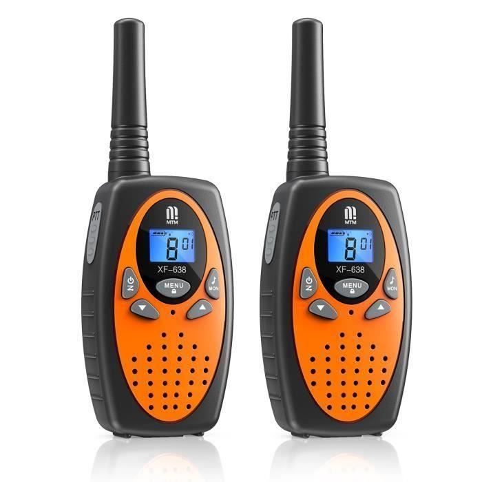 5KM Longue Portée Talkie Walkie enfant pour Garçons Filles Activité Intérieure en Plein Air Facile à utiliser