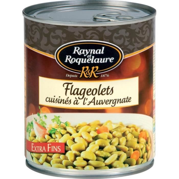 RAYNAL ET ROQUELAURE - Flageolets Cuisinés À L'Auvergnate 820G - Lot De 4