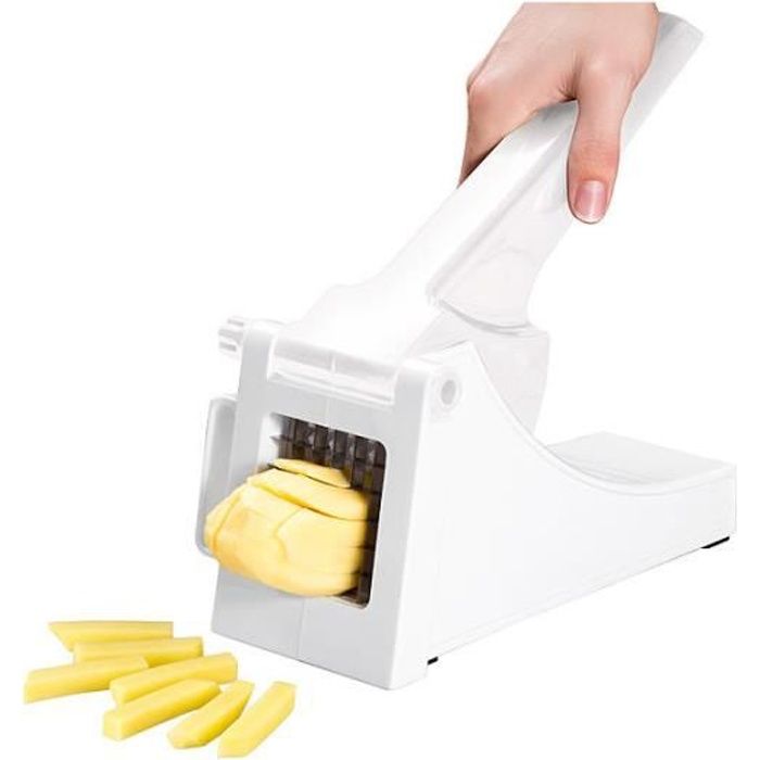 Coupe-frites avec grille de découpe amovible
