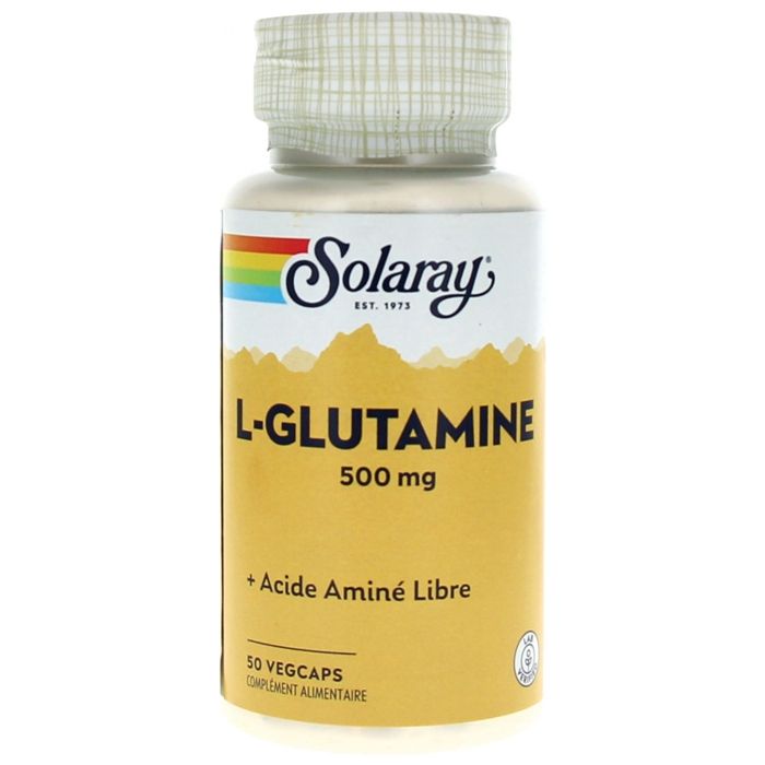 Solaray L- Glutamine 500mg 50 capsules végétales