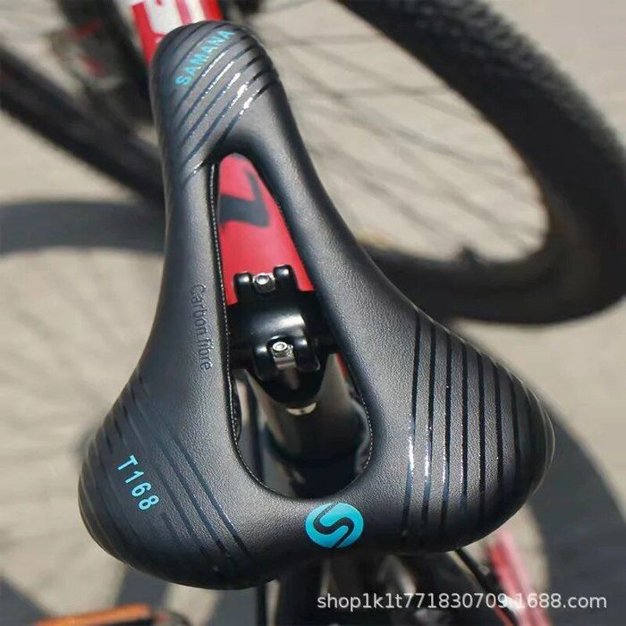 Coussin de siège vélo de route ultraléger fibre de carbone