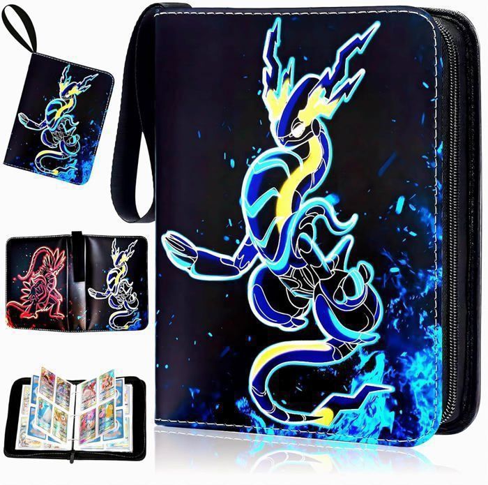 Classeur Cartes à Collectionner 400 Places - 50 Pages - Violet - Pour Pokémon, MTG, Yugioh