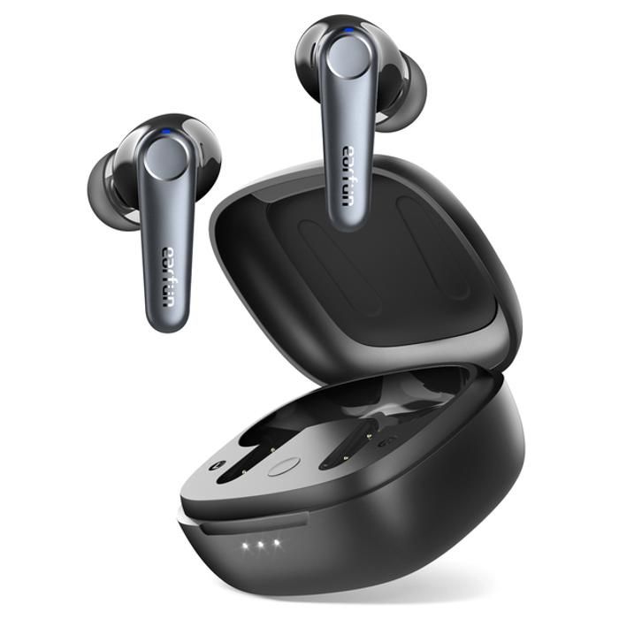 EarFun Écouteurs Ouverts Sans Fil, Confort Adaptatif, Bluetooth 6.0, LDAC, Audio Haute Résolution, 2 Micros AI ENC Appel, 40 Heures De Lecture