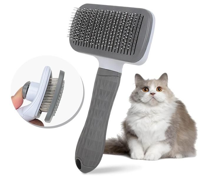 Meilleurs prix pour Brosse pour chat - Peigne pour enlever les poils lâches et la saleté - Brosse pour chat avec un  - Brosse autonettoyante pour chien