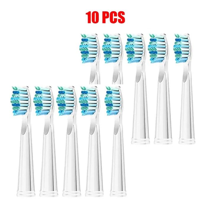 Lot De 10 Têtes De Brosse à Dents électrique - Compatibles Fairywill, Seago, ATMOKO, Etc.
