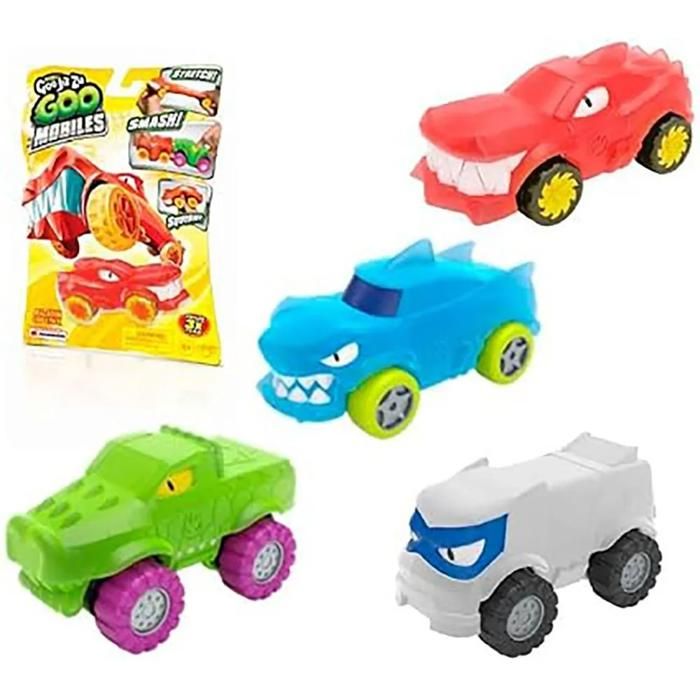 Voiture Extensible - BANDAI - Goo Jit Zu Mod Sdois - Texture Spongieuse - 12 x 6 cm