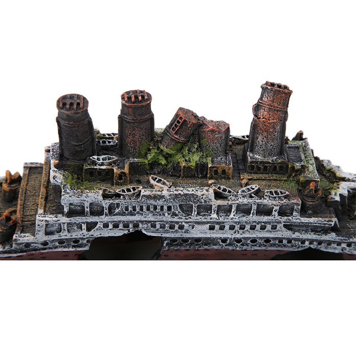 Meilleurs prix pour Ornement de décoration daquarium de bateau naufragé perdu du Titanic ornements dépave