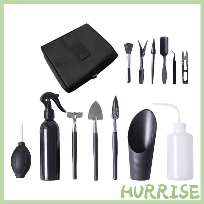 Kit Bonsaï 13 Pièces Avec Sac - Outils Jardinage Pour Plantes, Fleurs Et Bonsaïs - Parfait Pour Débutants Et Experts