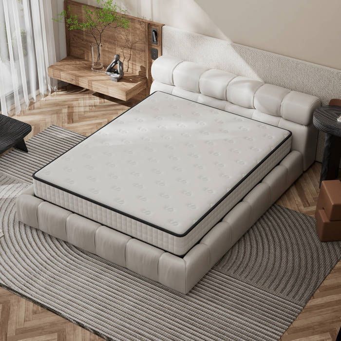 Matelas - MOCOERL - 140 x 190 cm - Mousse mémoire gel haute densité - Réversible 2 faces - Épaisseur 16 cm