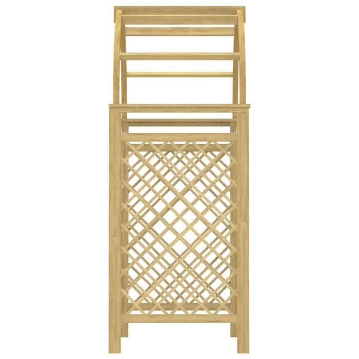 (ON SALE)Arche avec treillis - jardin/balcon - 141x97x243 cm Bois de pin massif imprégné 77867