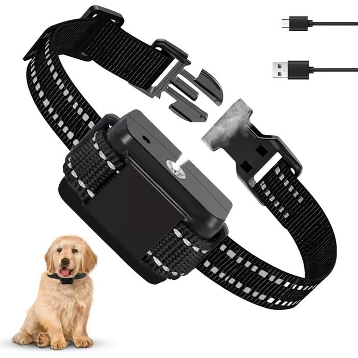 Meilleurs prix pour Collier Anti Aboiement ChienAutomatique Collier Anti Aboiement Chien Citronnelle Spray2 Modes Sensitive&Spray Levels Collier Ant