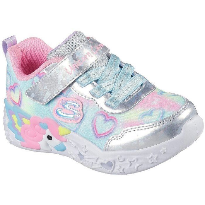 Baskets Skechers S Lights-unicorn Charmer-lil Multicolore Fille Baskets Skechers S Lights-unicorn Charmer-lil Multicolore Fille