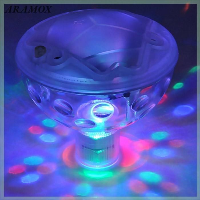 ARAMOX Lumière spa à LED LED Spa Light 5 Modes RGB 7 couleurs Changer la piscine flottante Lumière luminaire decorative