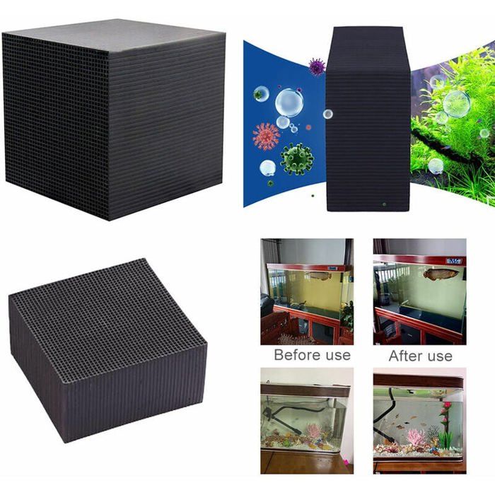 Meilleurs prix pour Cube deau filtrée pour aquarium charbon actif 10 10 5 cm YYV