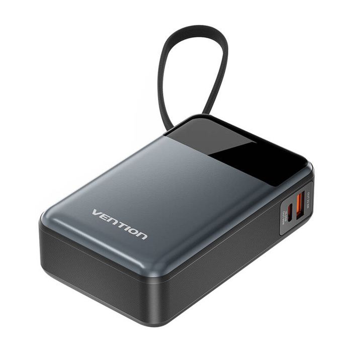 Powerbank - VENTION - 20000mAh - USB-C 65W - Charge rapide - Noir