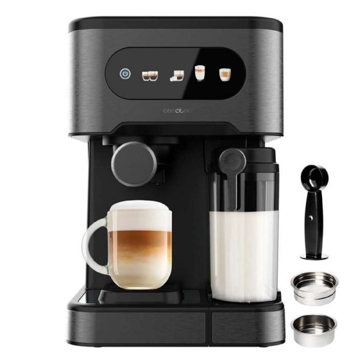 Cafetière express semi automatique Cecotec Power Espresso 20 ColdBrew Latte. 1350W 20 bars froid tiède ou chaud - Cecotec