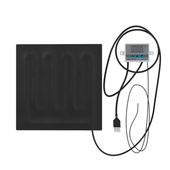 Meilleurs prix pour A Tapis chauffant reptile 22x22cm 8W coussin isolant pour jeunes oiseaux/reptile/plantes affichage numérique  température précise