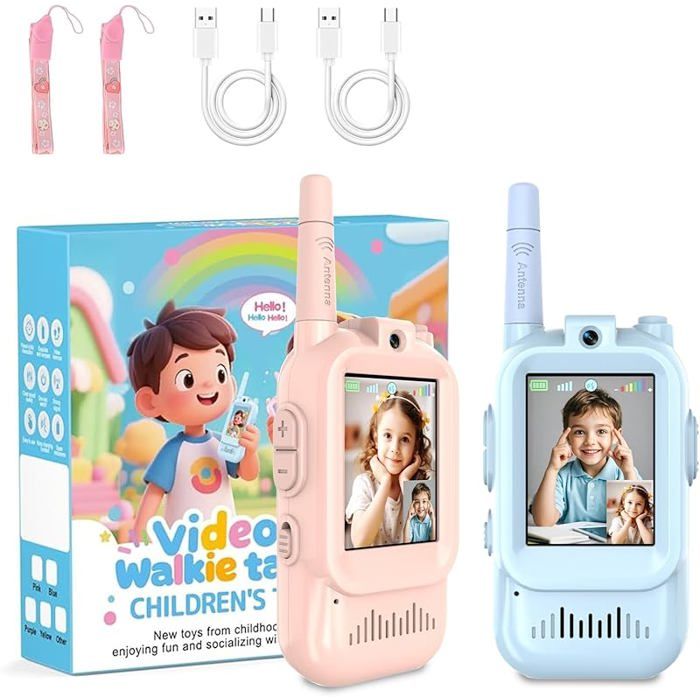 Ushining Talkie Walkie Enfants Rechargeable avec Radio à 2 Voies 16
