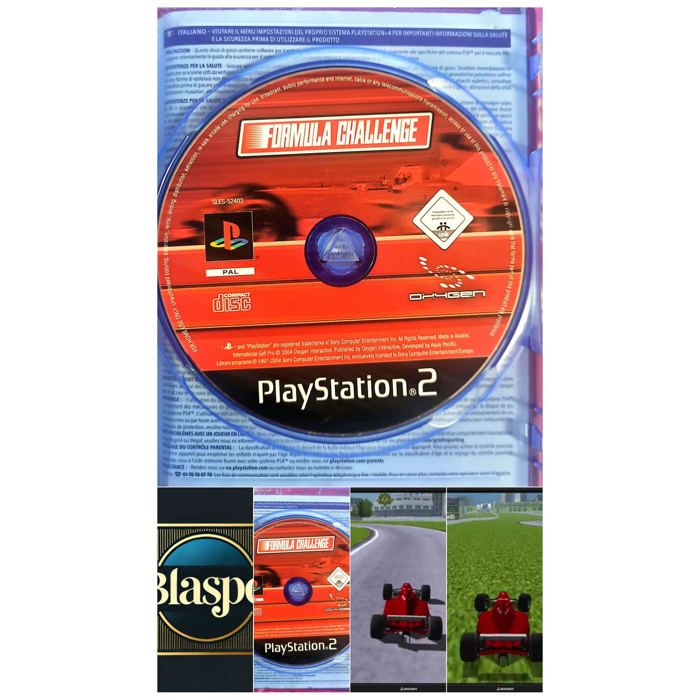 Oxygen Interactive Formula Challenge – PS2 – Cd Seul Sans Boîtier – Course Automobile