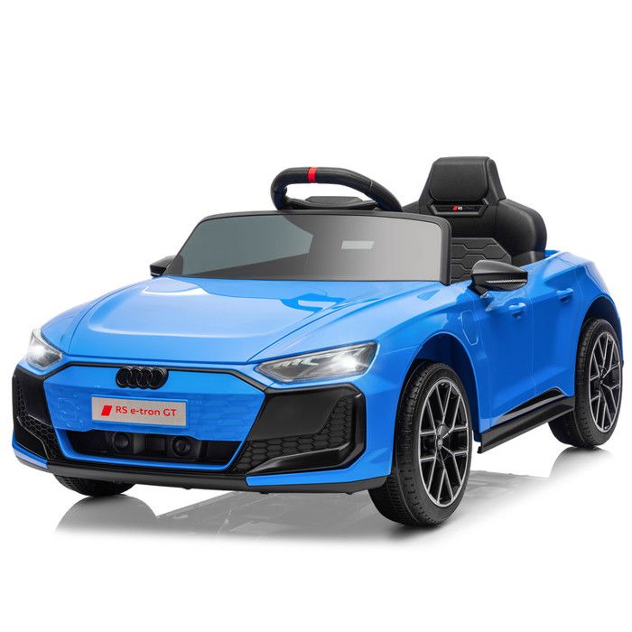 Voiture électrique 12V-45 Ah 3 vitesses avec télécommande 2.4 G pour enfants de 3 à 5 Ans Audi RS e-tron GT bleu clair
