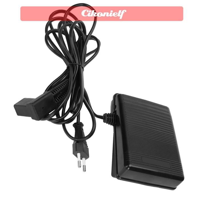zerone Pédale de commande au pied Pédale De Commande Pour Machine à Coudre Prise 3 Broches electromenager coudre Prise UE 220v - Zerone